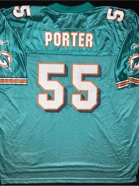 Miami Dolphins Joey Porter Reebok Football Jersey Size: 3XL